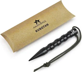 AMATHINGS Survival Kubotan – Druckverstärker mit Handschlaufe – Extra Stark für Notsituationen als Notfallhammer Glasbrecher & Schlüsselanhänger – Effektive Selbstverteidigung