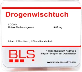 Bavarian Lifescience Oberflächen- & Wischtest - Wischtuch zur Erkennung von Cocain auf Oberflächen - Doppelpack 