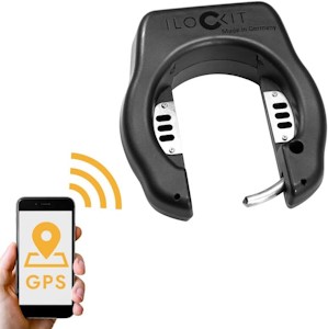 I LOCK IT GPS Fahrradschloss mit GPS Live Tracking | Smartphone App | Smarte 110dB Alarmanlage | Speichenausweichung 